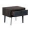Armen Living Cross Solid Oak and Metal Nightstand LCCRLAOA - alternate 4